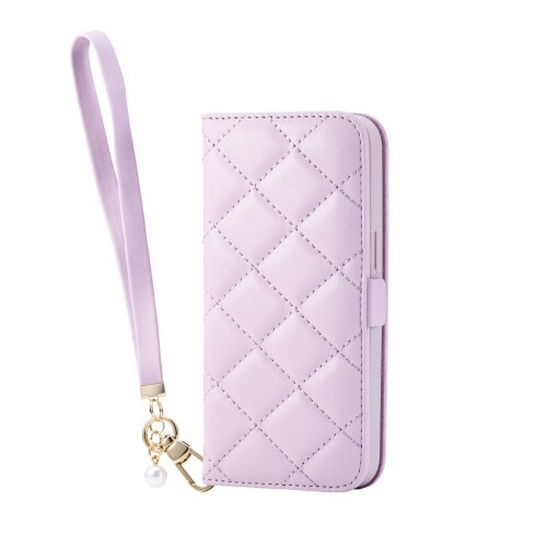 iPhone16e ケース 手帳型 ラベンダー