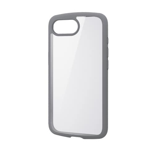 iPhone16e ケース カメラ保護 グレー