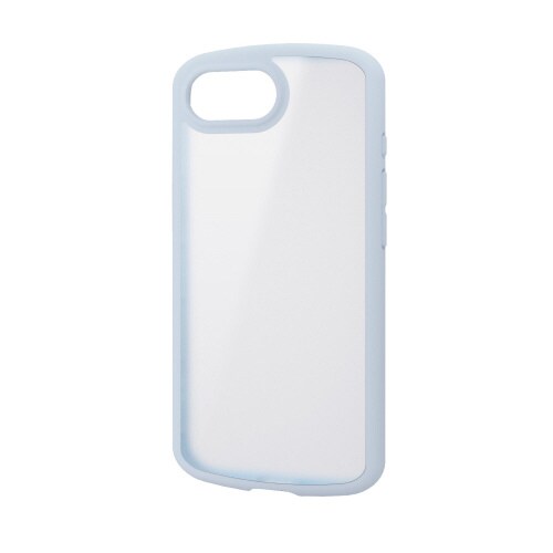 iPhone16e ケース 背面クリア ブルー