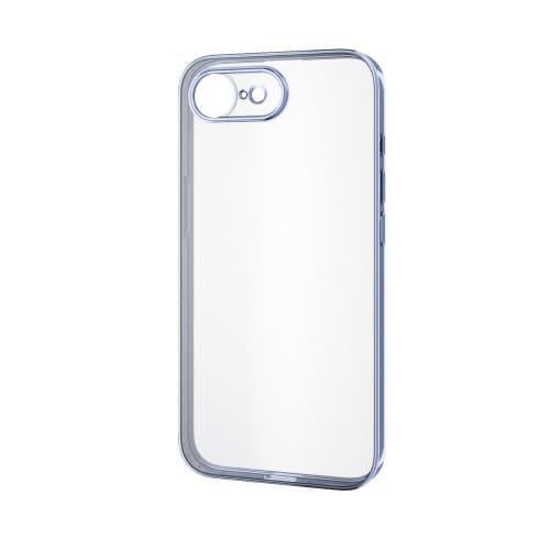 iPhone16e ケース メタリックペールブルー