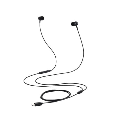 タイプCイヤホン 有線 カナル型 ブラック