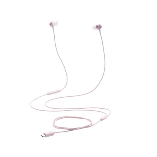 タイプCイヤホン 有線 カナル型 ピンク
