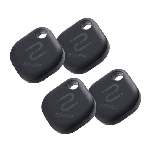 スマートタグ 紛失防止 タグ 4個入り ブラック
