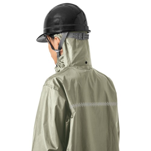 いぶし銀レインスーツ2 グレー EL