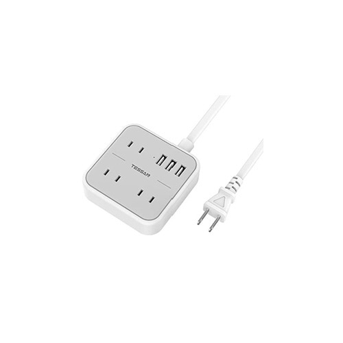 USB付3口AC電源タップ(2m)