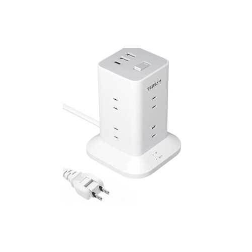 USB−C付8口ACタワータップ(2m)