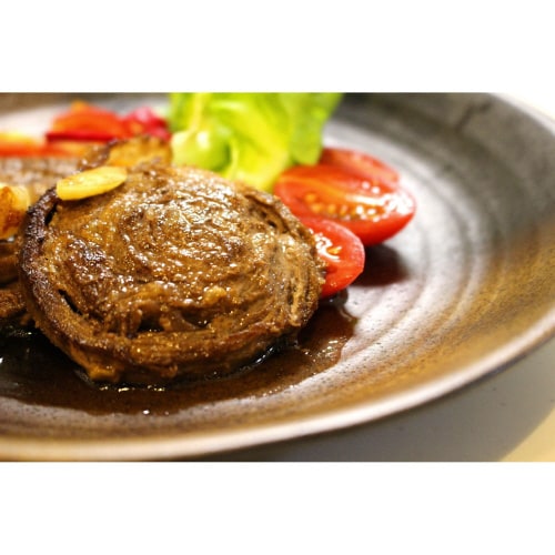 【冷凍】国産黒毛和牛ロールステーキ 50gx8