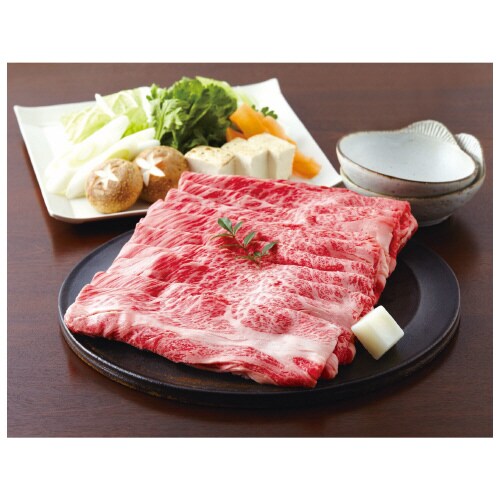 【冷凍】神戸ビーフ 肩ロースすき焼き300g【木箱