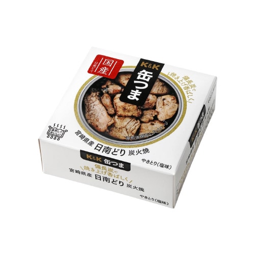 K&K 缶つま 宮崎県産 日南どり炭火焼 45gx