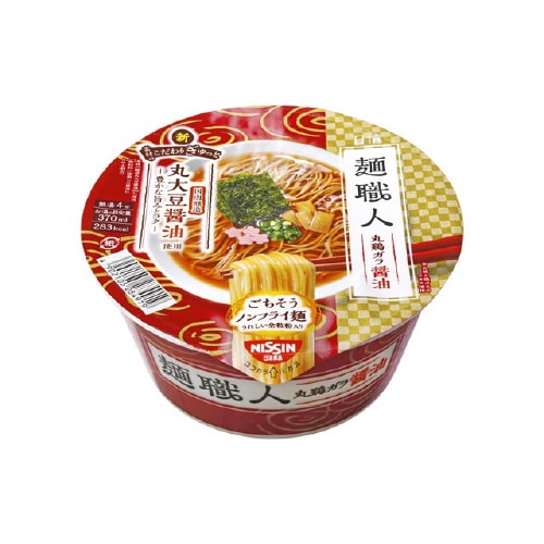 日清食品 麺職人 醤油 カップ 87gx