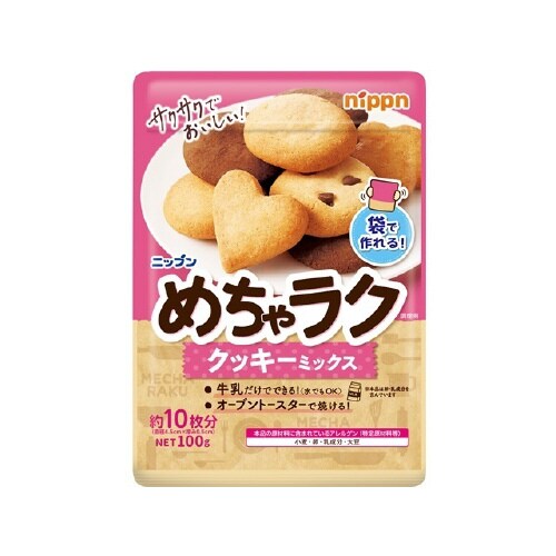 ニップン めちゃラククッキーミックス 100gx1