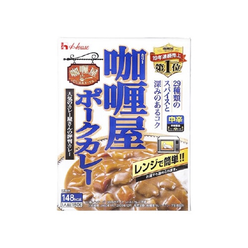 ハウス カリー屋 ポークカレー 中辛 180gx1