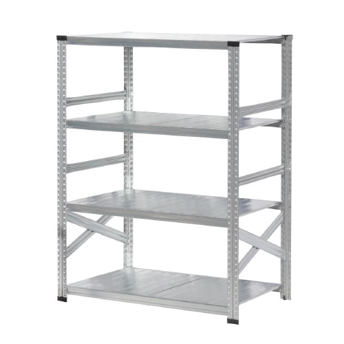メタルシステム幅1277高1576奥行700棚4段