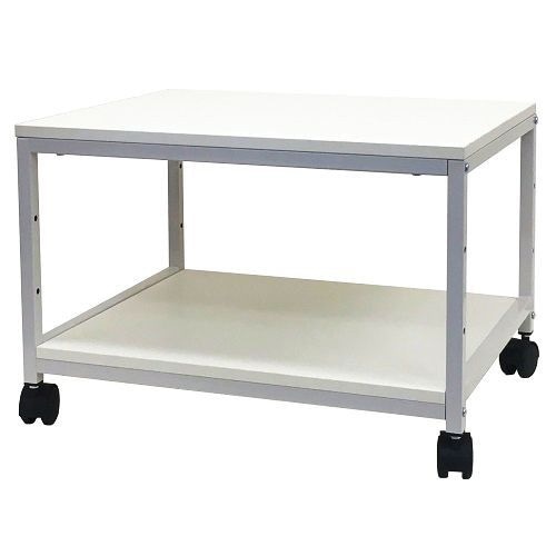 シンプルデスクワゴン2段ホワイト