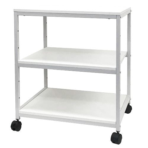 シンプルデスクワゴン3段ホワイト