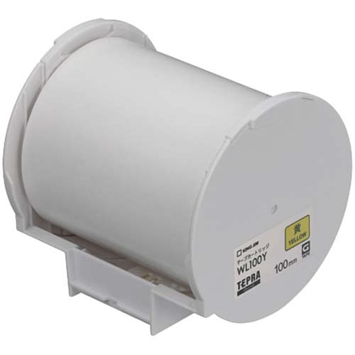 テプラ グランド 専用テープ 100mm 黄ラベル