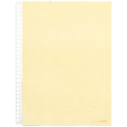 カラーベースポケット A4縦 30穴 黄 10枚