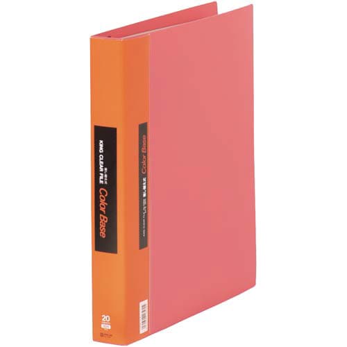 カラーベース差替式赤A4縦背幅40mm30穴