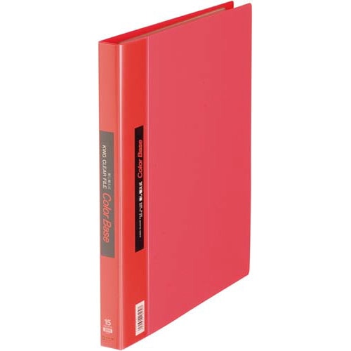 カラーベース差替式赤A4縦背幅25mm30穴