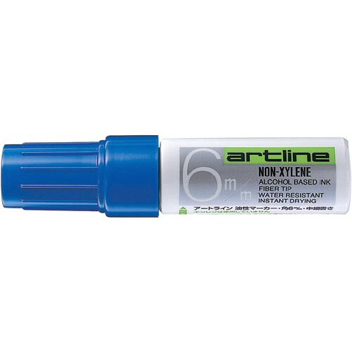 油性マーカー アートライン 角6 青