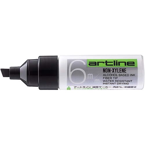 油性マーカー アートライン 角6 黒