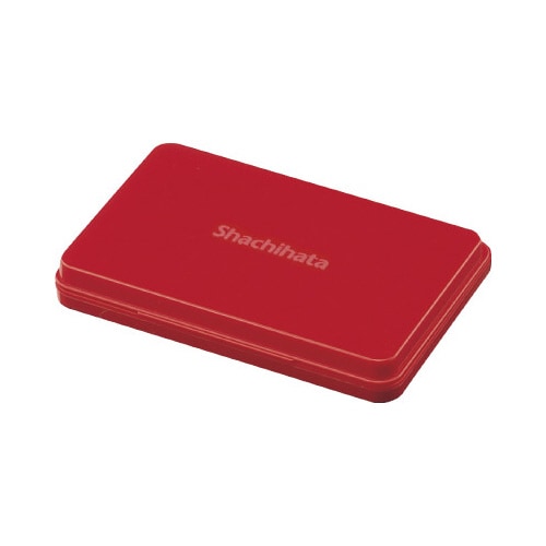 シヤチハタスタンプ台(油性顔料) 大形 赤