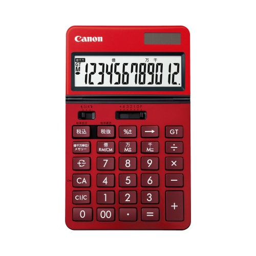 電卓 カラー KS−1220TU レッド
