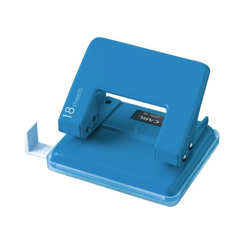 2穴パンチ 18枚穿孔 ブルー