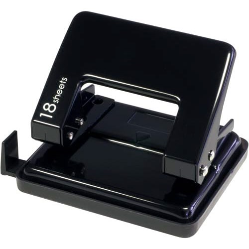 2穴パンチ 18枚穿孔 ブラック