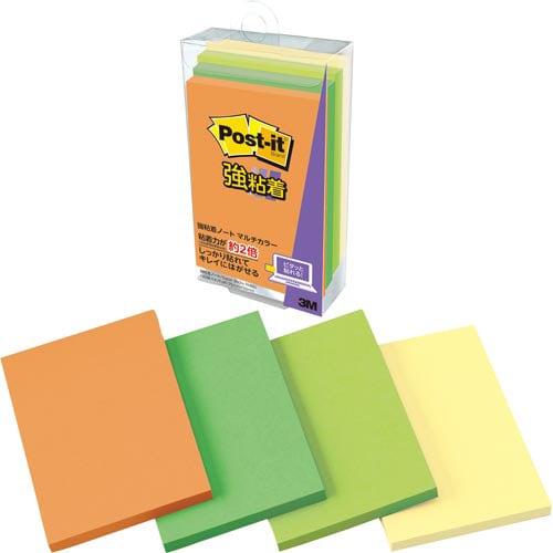 ポストイット強粘着マルチカラー6 75×50 4冊