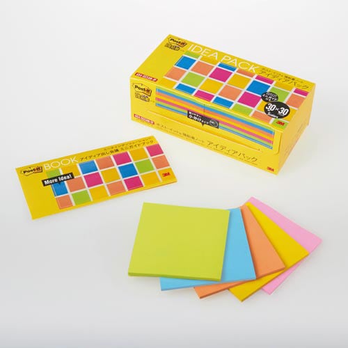 ポストイット 強粘着 ネオン アイディアパック