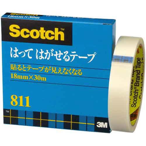 スコッチ はってはがせるテープ大巻18mm×30m