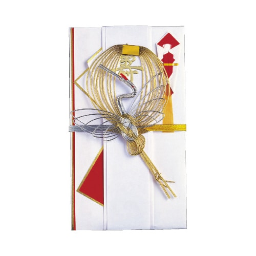 祝儀袋 中金 銀鶴 短冊3枚入