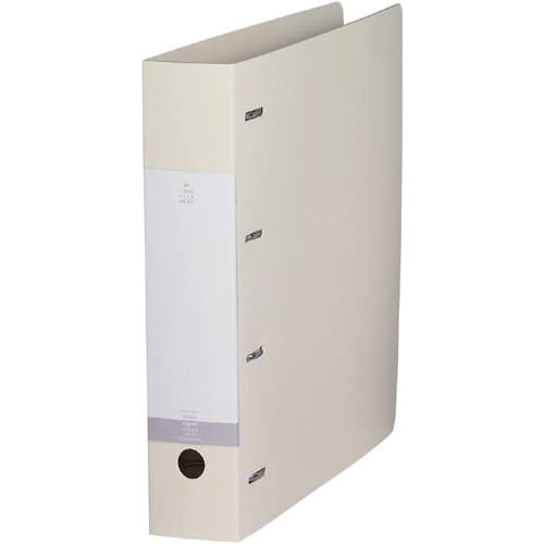 Dリング4穴ファイル 白A4縦背幅64mm