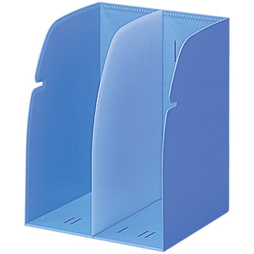 ブックスタンド2仕切 水色