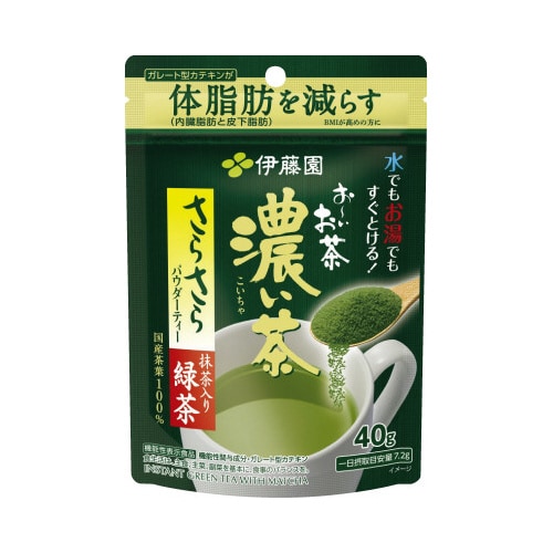 おーいお茶 さらさら抹茶入り濃い茶 40g