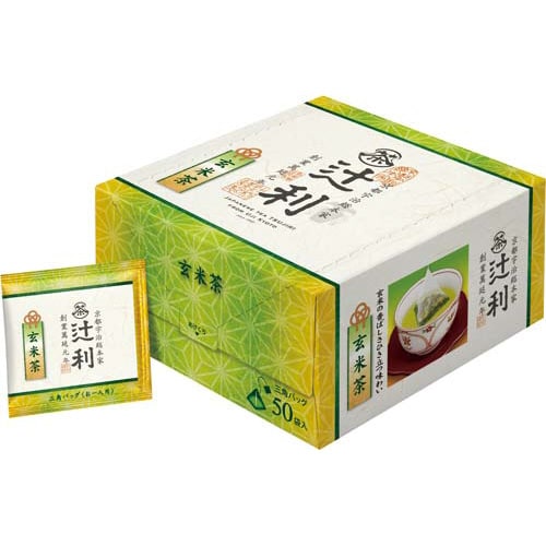 辻利 三角ティーバッグ 玄米茶 50バッグ