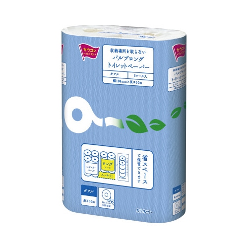 パルプトイレットペーパー ダブル50m 6個入×4