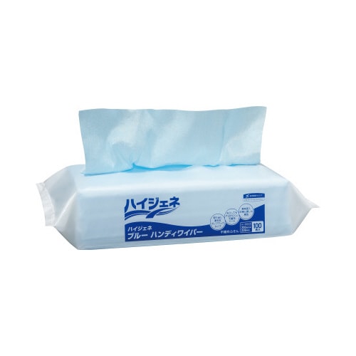 ハイジェネ ハンディワイパー ブルー 100枚入