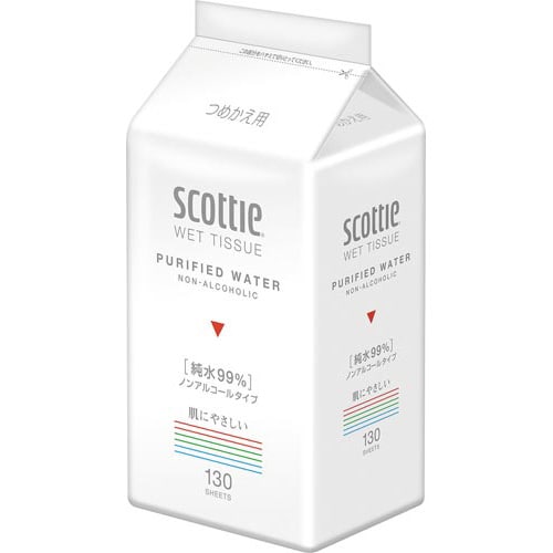 スコッティ ウエットティシュー 詰替用 130枚