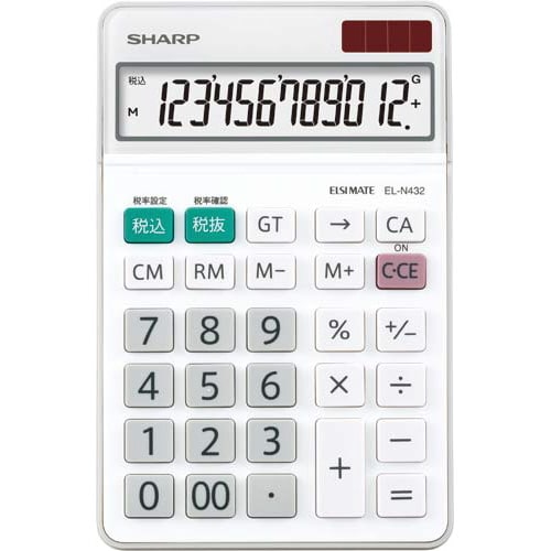 電卓 チルト ナイスサイズ EL−N432X