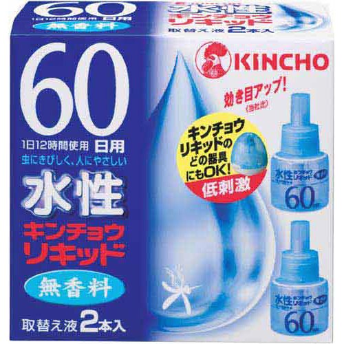水性キンチョウリキッド 60日無香料 取替2本