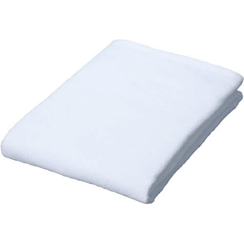 業務用スレン染め 大判バスタオル ホワイト 1枚