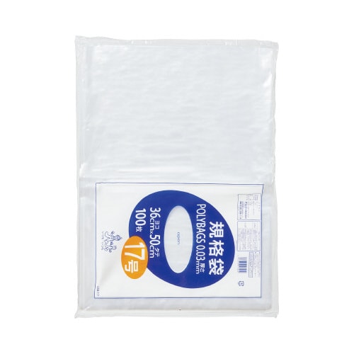 ポリバック規格袋 17号0.03mm100枚入