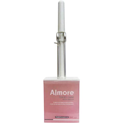アルモア トイレケース ブラシ付 ピンク