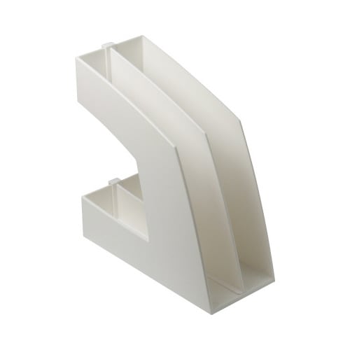 ファイルボックス(仕切板付)A4縦 白