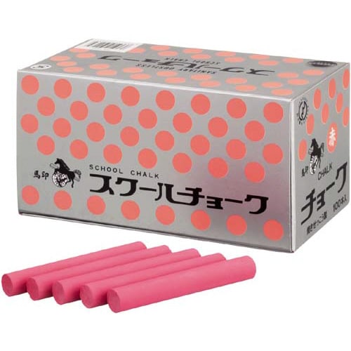 スクールチョーク 赤 100本