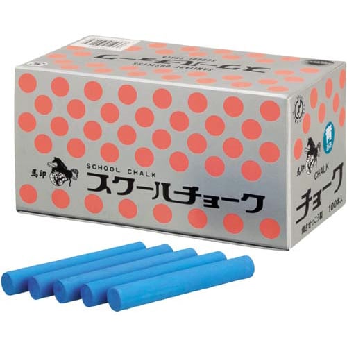 スクールチョーク 青 100本