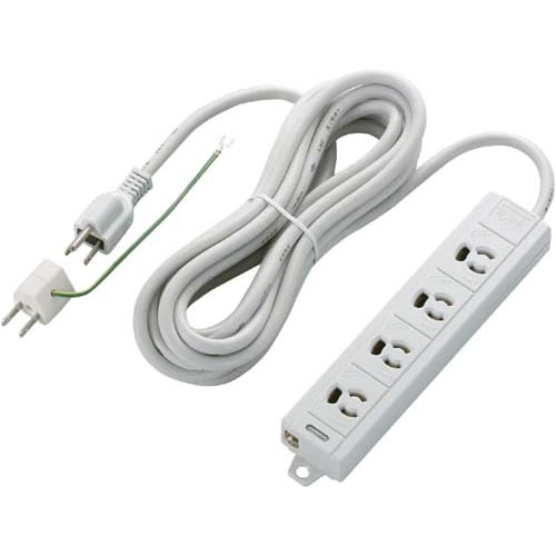 OAタップ 3P マグネット付 4個口 5m