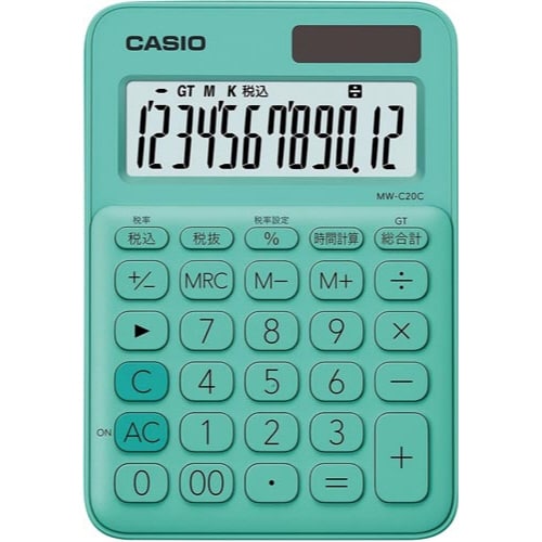 カラフル電卓 ミントグリーン